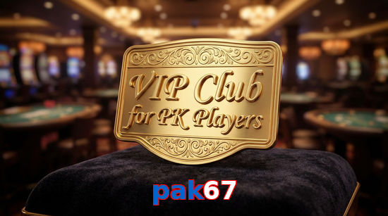 Main screen of Pak67 vip page for PK players